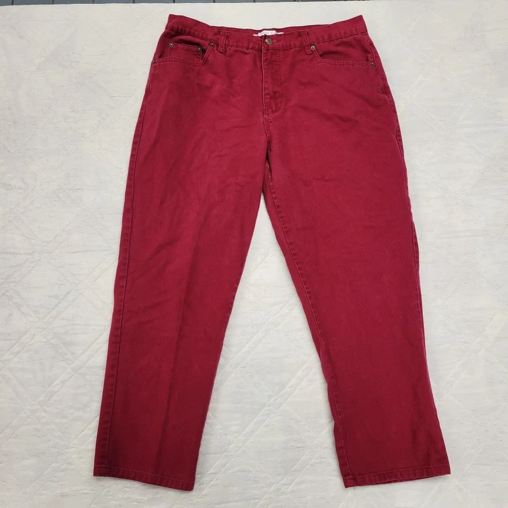 Bill Blass Jeanswear red easy fit jeans‎ size 16P